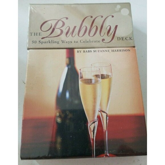 Card Bubbly Deck 50 Sparkling Ways to Celebrate Babs Suzanne Harrison 2004 Mumm - Picture 1 of 7
